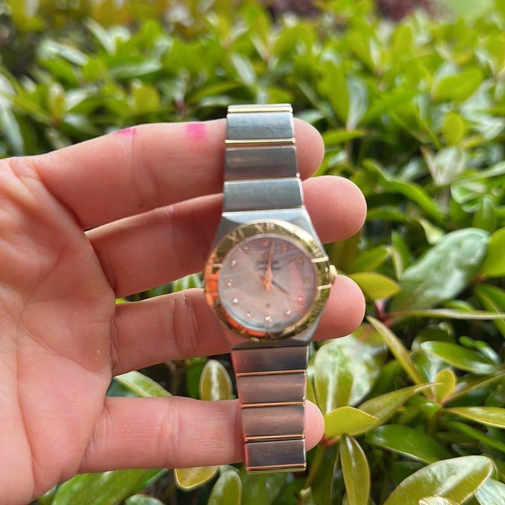 Omega Stainless Steel and Gold Constellation Quartz